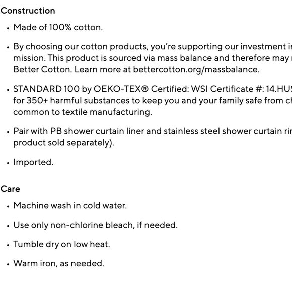 Pottery Barn Jardin Toile Shower Curtain - Picture 8 of 9